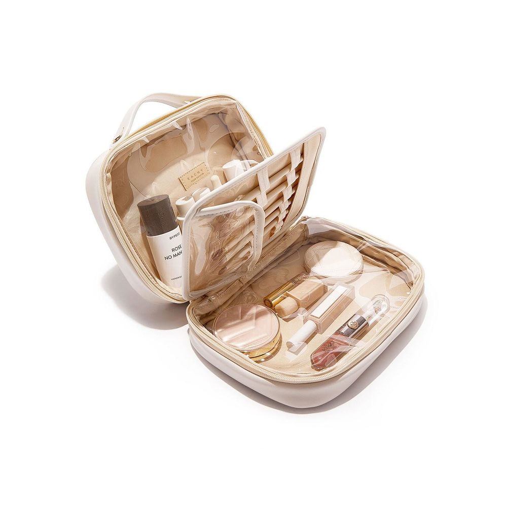Travel Makeup Bag, Large Capacity Cosmetic Bags For Women, Waterproof Pu Make🌺